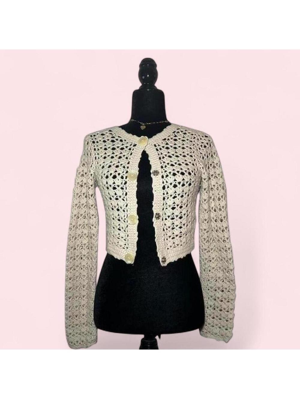 Club Monaco Cream Cardigan Size XS
